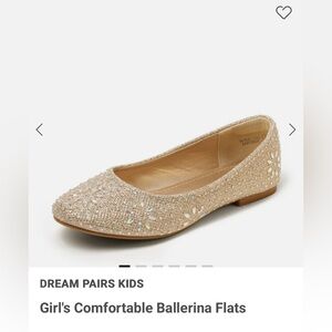 Dream Pairs Kids Gold Ballet Flats Girls 9 New in Box